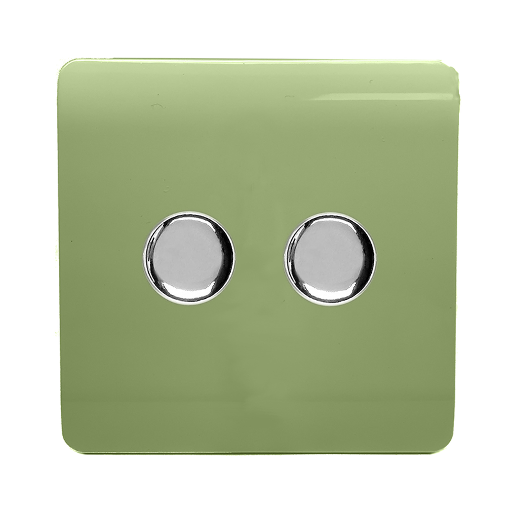 ART-2LDMMG  2 Gang 2 Way LED Dimmer Switch Moss Green